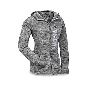 NFL Dallas Cowboys gray hoodie sweat jacket